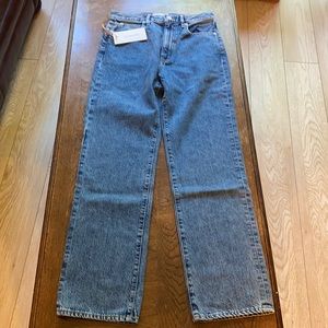 SLVRLAKE blue denim jeans, London crop - size 28
